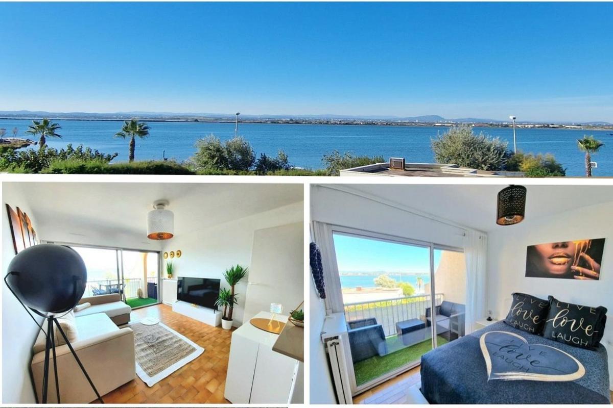 Appartement 1Ere Ligne Piscine Terrasse Au Bord De La Plage Front De Mer Avec 6 Velos Palavas-les-Flots Exteriör bild